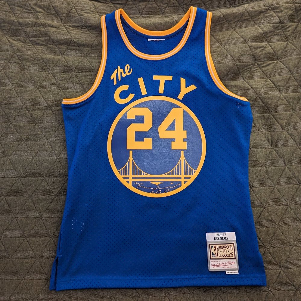 Golden State Warriors Rick Barry Mitchell & Ness Jersey